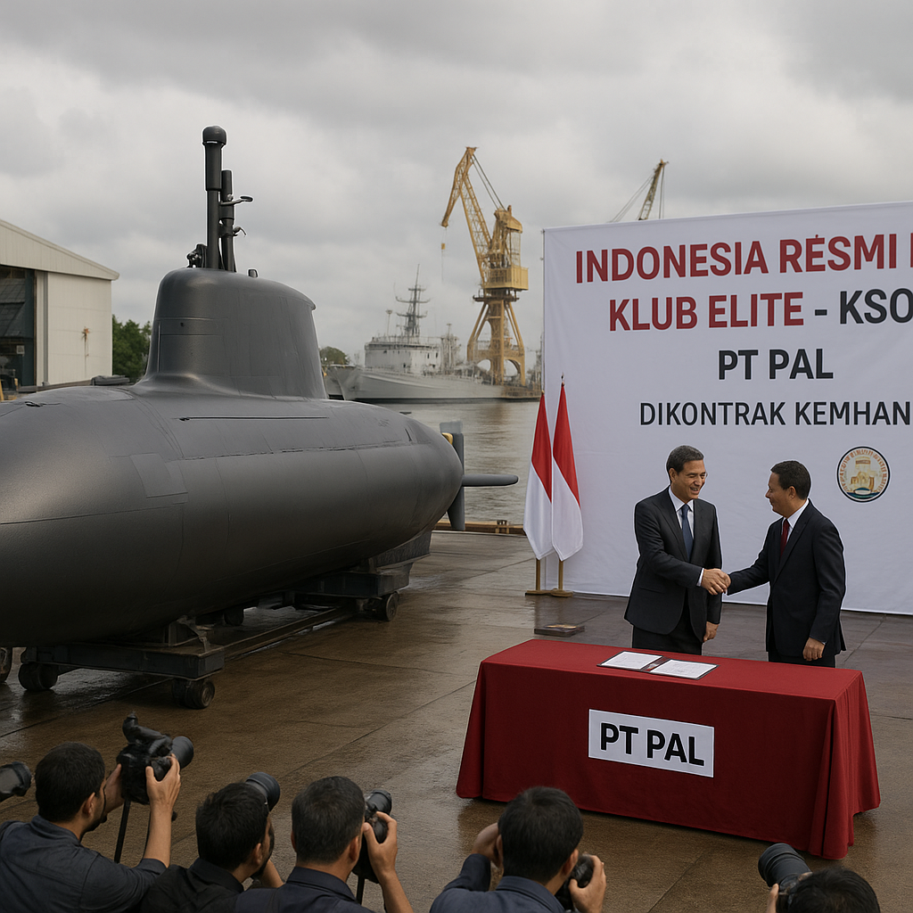 Indonesia Resmi Masuk Klub Elite Kapal Selam Otonom Bersenjata, KSOT PT PAL Sudah Dikontrak Kemhan