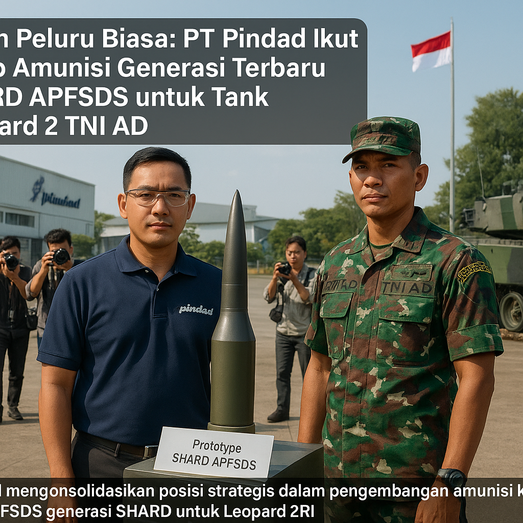 Bukan Peluru Biasa, PT Pindad Ikut Garap Amunisi Generasi Terbaru SHARD APFSDS untuk Tank Leopard 2 TNI AD