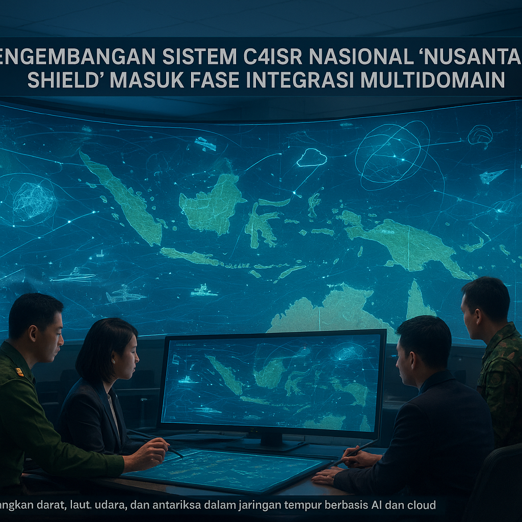 Pengembangan Sistem C4ISR Nasional 'Nusantara Shield' Masuk Fase Integrasi Multidomain