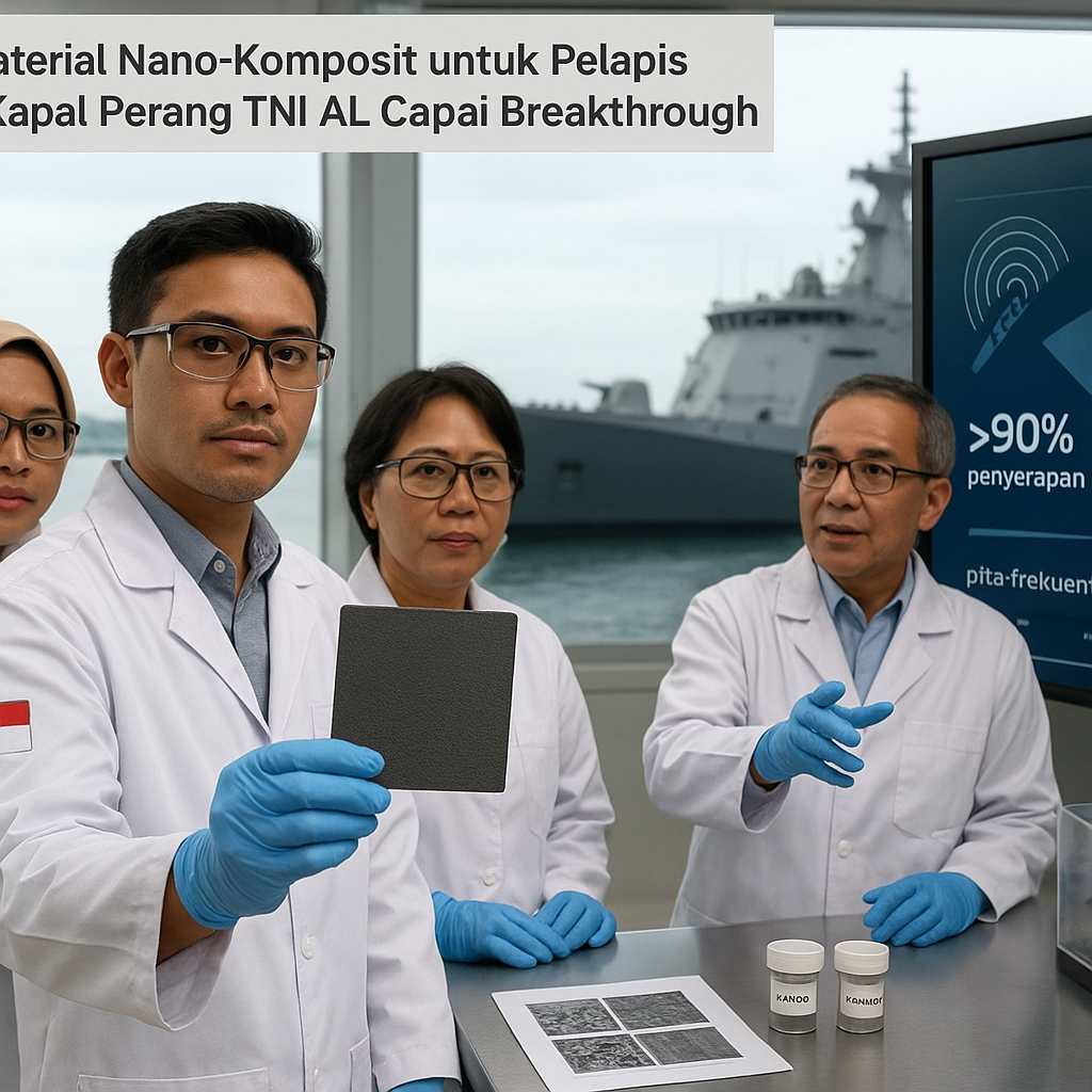 Riset Material Nano-Komposit untuk Pelapis Stealth Kapal Perang TNI AL Capai Breakthrough
