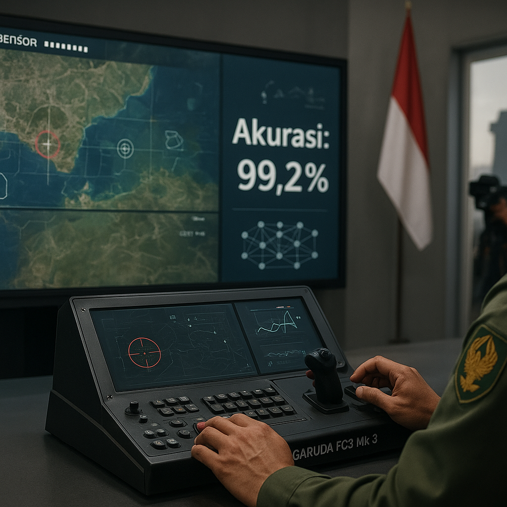 Penerapan AI dalam Sistem Pengendali Tembakan Rudal Baru TNI AD Capai Akurasi 99%