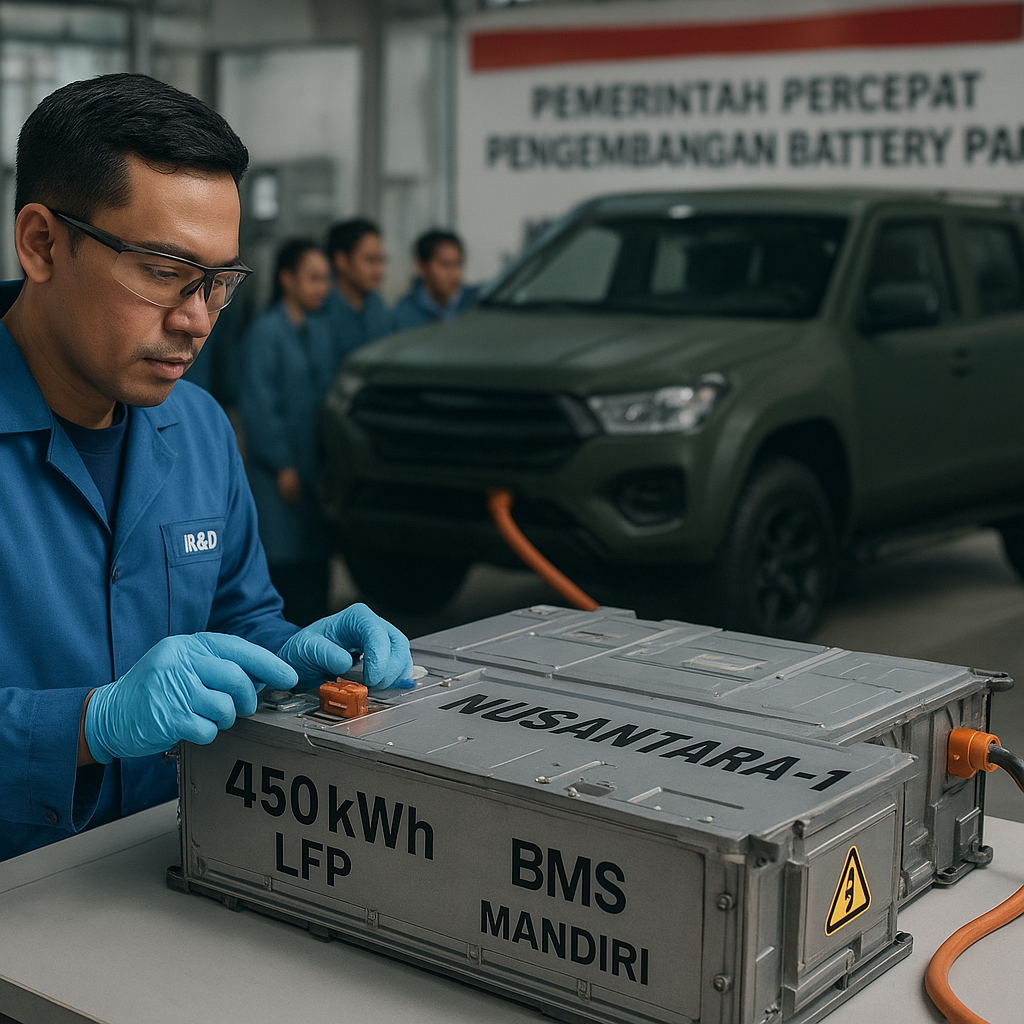Pemerintah Percepat Pengembangan Lithium-Ion Battery Pack untuk Kendaraan Tempur Elektrik