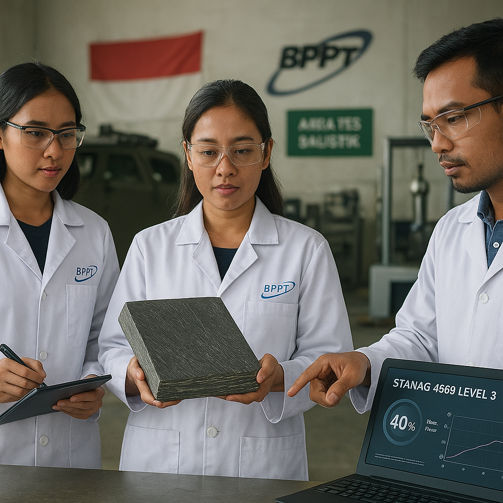 Pusat Riset BPPT Kembangkan Material Komposit Generasi Baru untuk Pelapis Kendaraan Tempur
