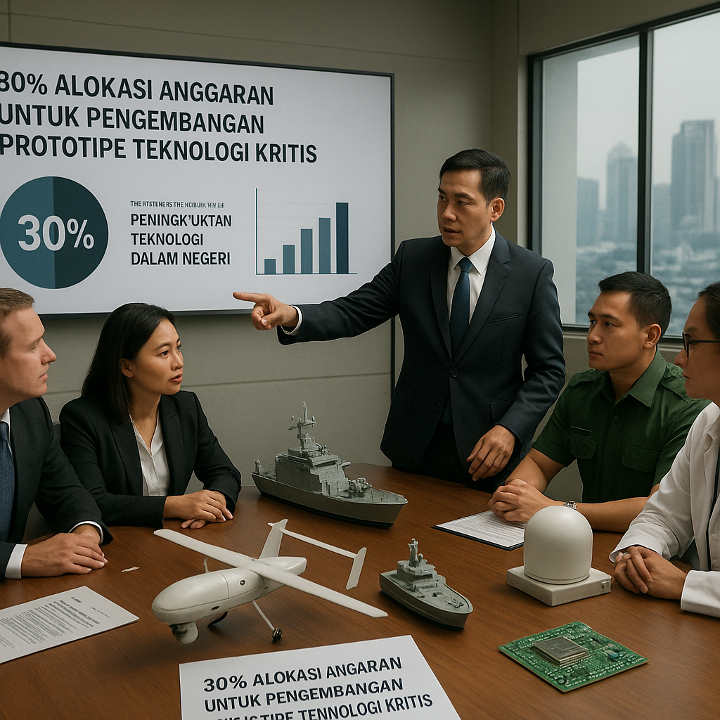 Strategi Baru Kemhan: Alokasi 30% Anggaran Pengadaan untuk Pengembangan Prototipe Teknologi Kritis