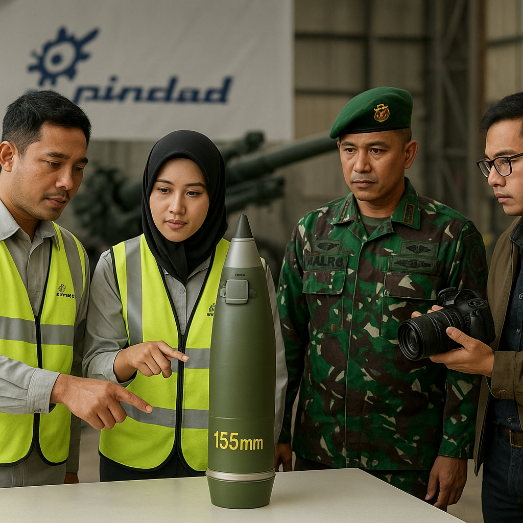 PT Pindad Kembangkan Amunisi Pintar dengan GPS Guidance untuk Howitzer Caesar