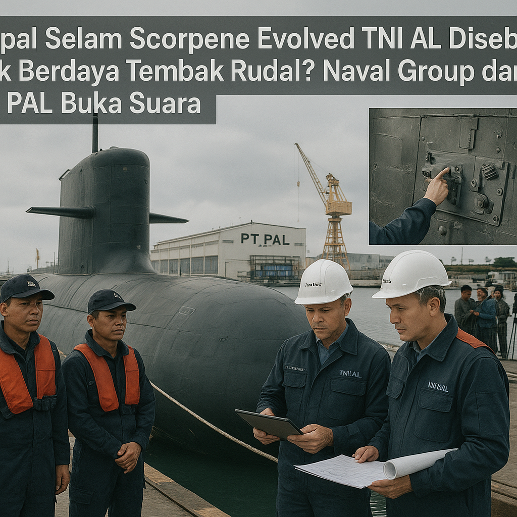 Kapal Selam Scorpene Evolved TNI AL Disebut Tak Berdaya Tembak Rudal? Naval Group dan PT PAL Buka Suara