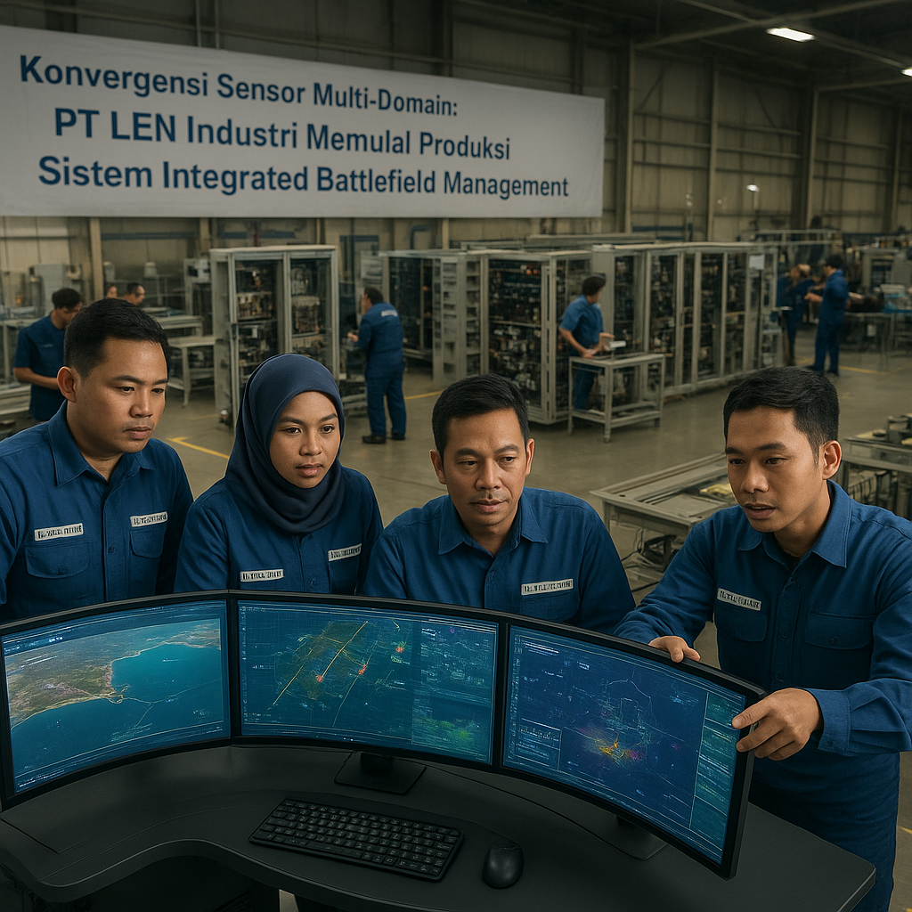 Konvergensi Sensor Multi-Domain: PT LEN Industri Memulai Produksi Sistem Integrated Battlefield Management