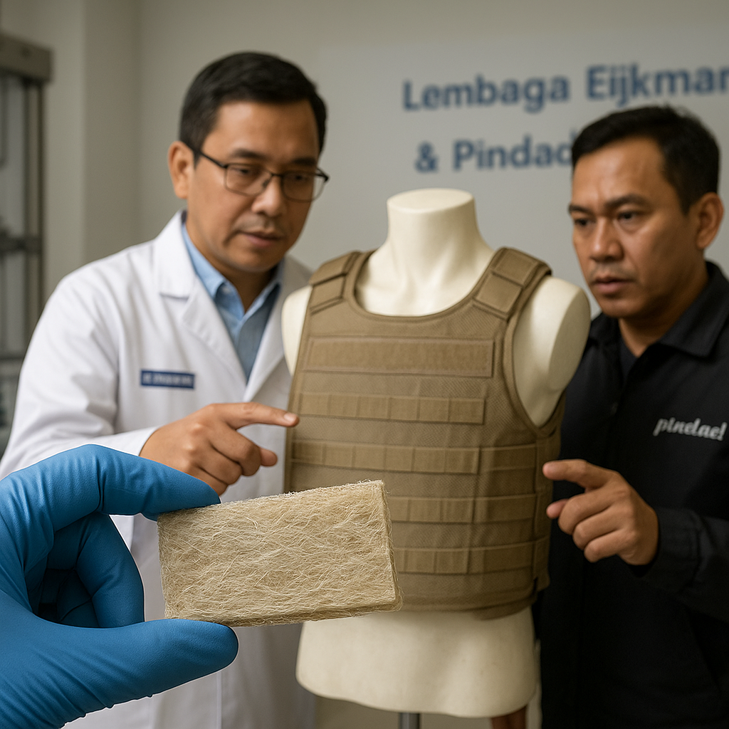 Inovasi Material Balistik: Lembaga Eijkman dan Pindad Kembangkan Komposit Serat Nanoselulosa untuk Rompi Anti Peluru