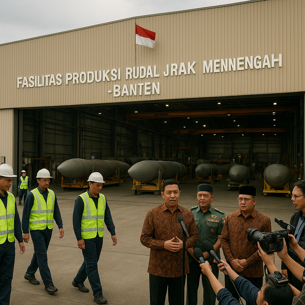 Peningkatan Kapasitas: Fasilitas Produksi Rudal Kendali Jarak Menengah Nasional Resmi Beroperasi di Banten