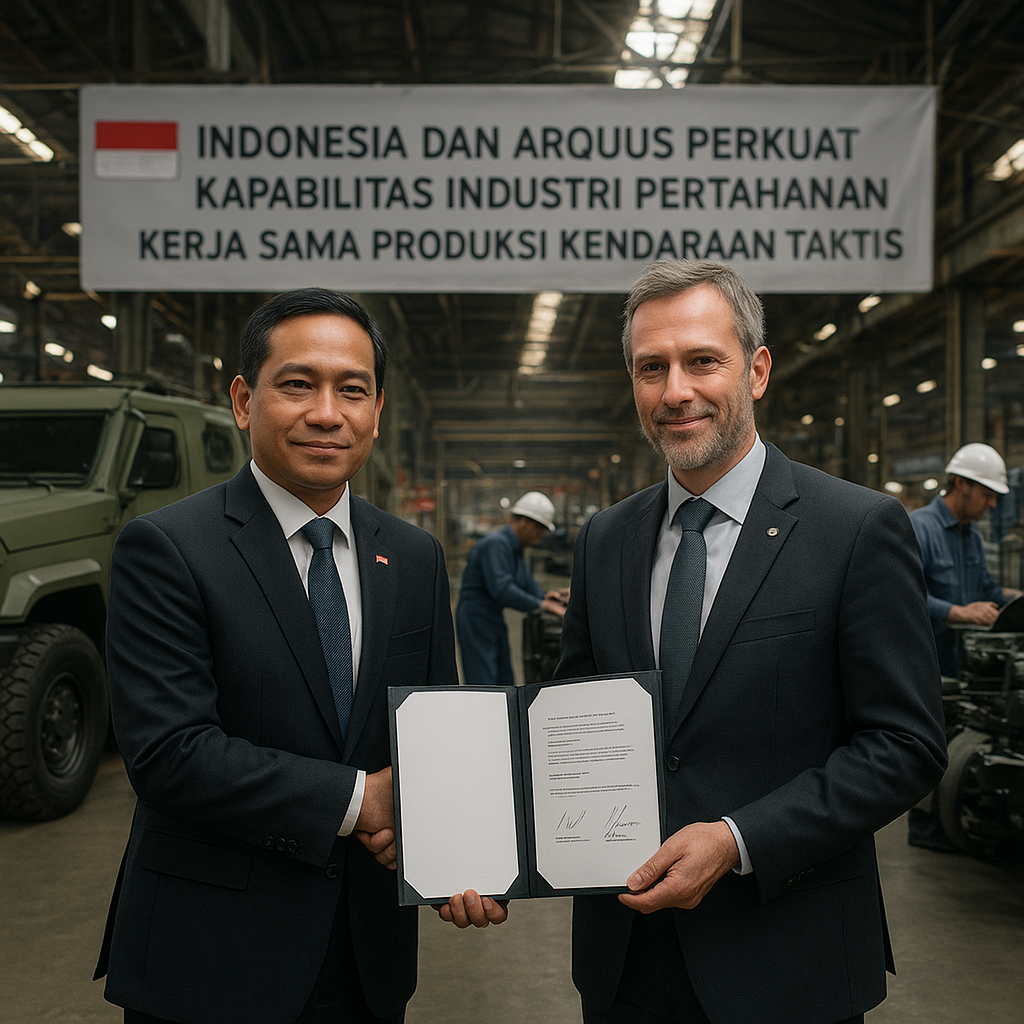 Indonesia dan Arquus Perkuat Kapabilitas Industri Pertahanan dengan Kerja Sama Produksi Kendaraan Taktis