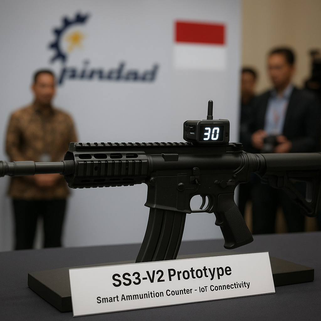 PT Pindad Luncurkan Prototipe Senapan Serbu SS3-V2 dengan Smart Ammunition Counter dan IoT Connectivity