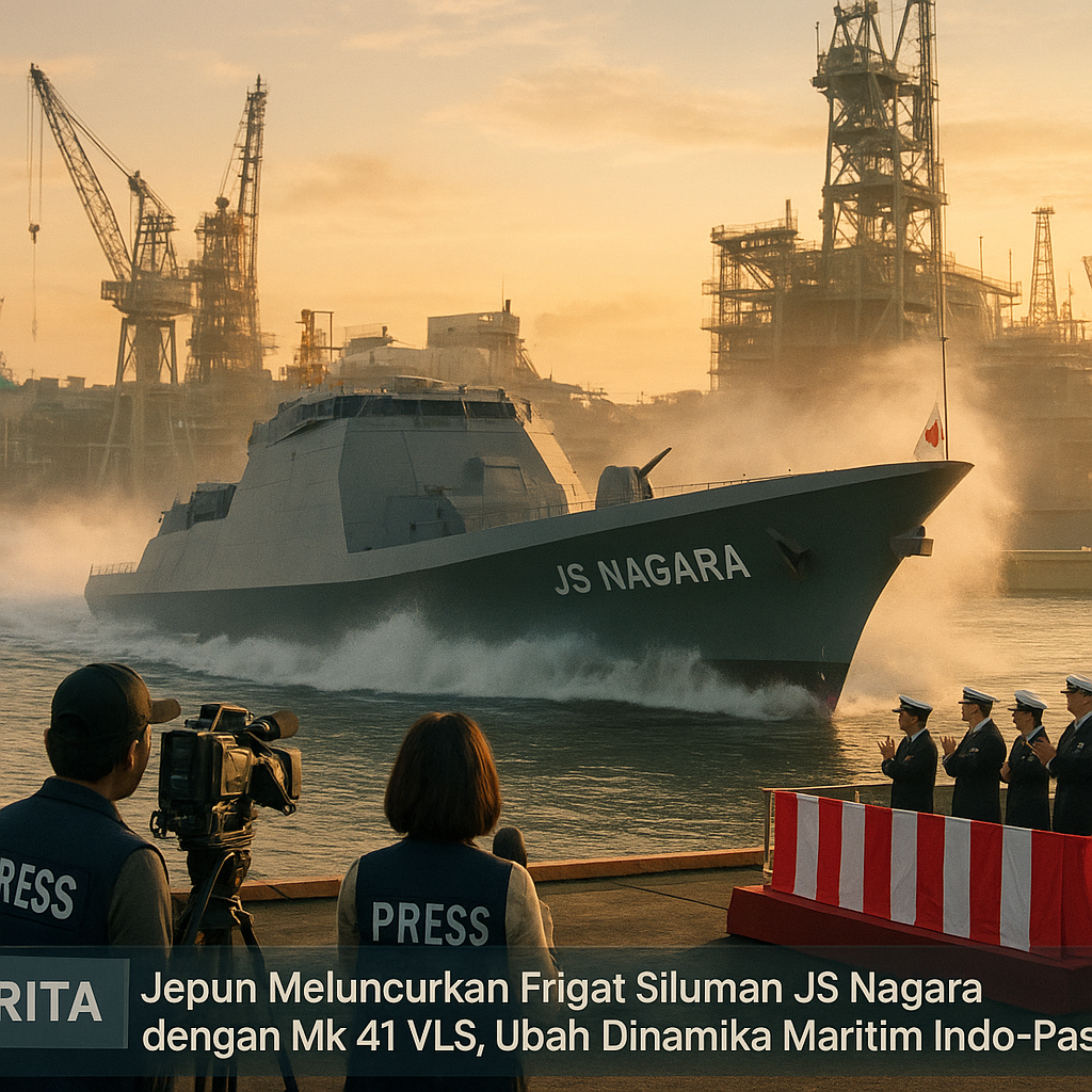 Jepun Meluncurkan Frigat Siluman JS Nagara dengan Mk 41 VLS, Ubah Dinamika Maritim Indo-Pasifik