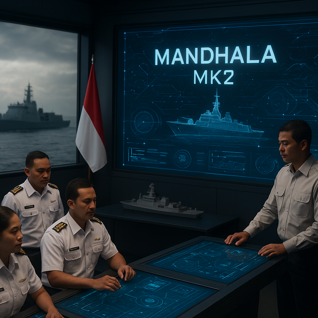 PT Len Industri Perkenalkan CMS Mandhala Mk2, Otak Kapal Perang Generasi Baru