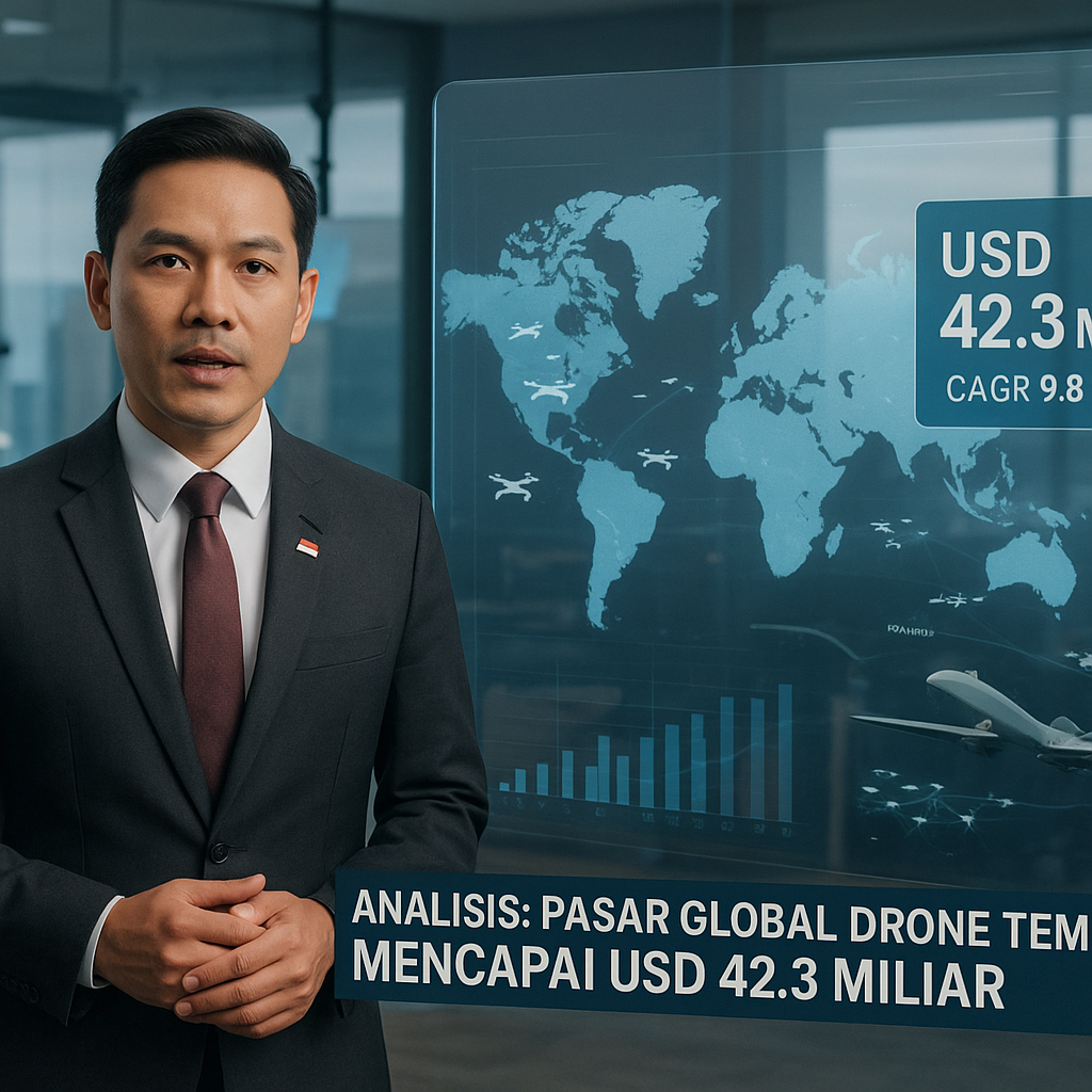 Analisis: Pasar Global Drone Tempur Mencapai USD 42.3 Miliar, Peluang bagi Industri Dalam Negeri