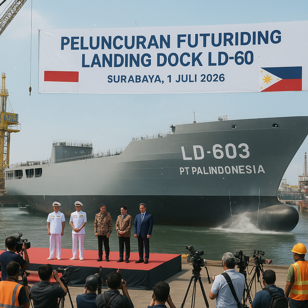 PT PAL Indonesia Luncurkan Future Landing Dock LD-603 untuk Ekspor ke Filipina