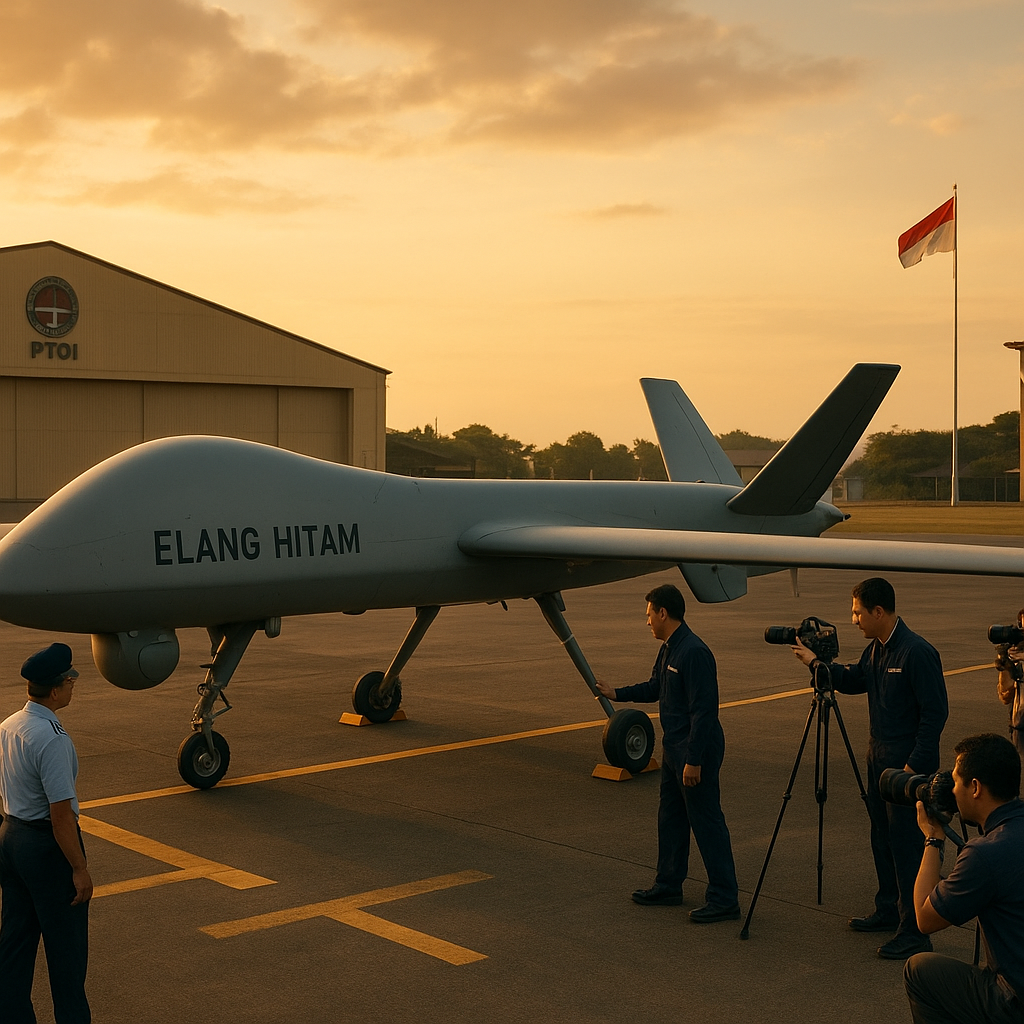 Pengembangan Medium Altitude Long Endurance (MALE) UAV Elang Hitam oleh PTDI dan TNI AU