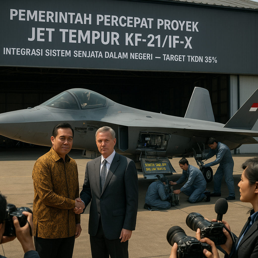 Pemerintah Percepat Proyek Jet Tempur KF-21/IF-X dengan Integrasi Sistem Senjata Dalam Negeri
