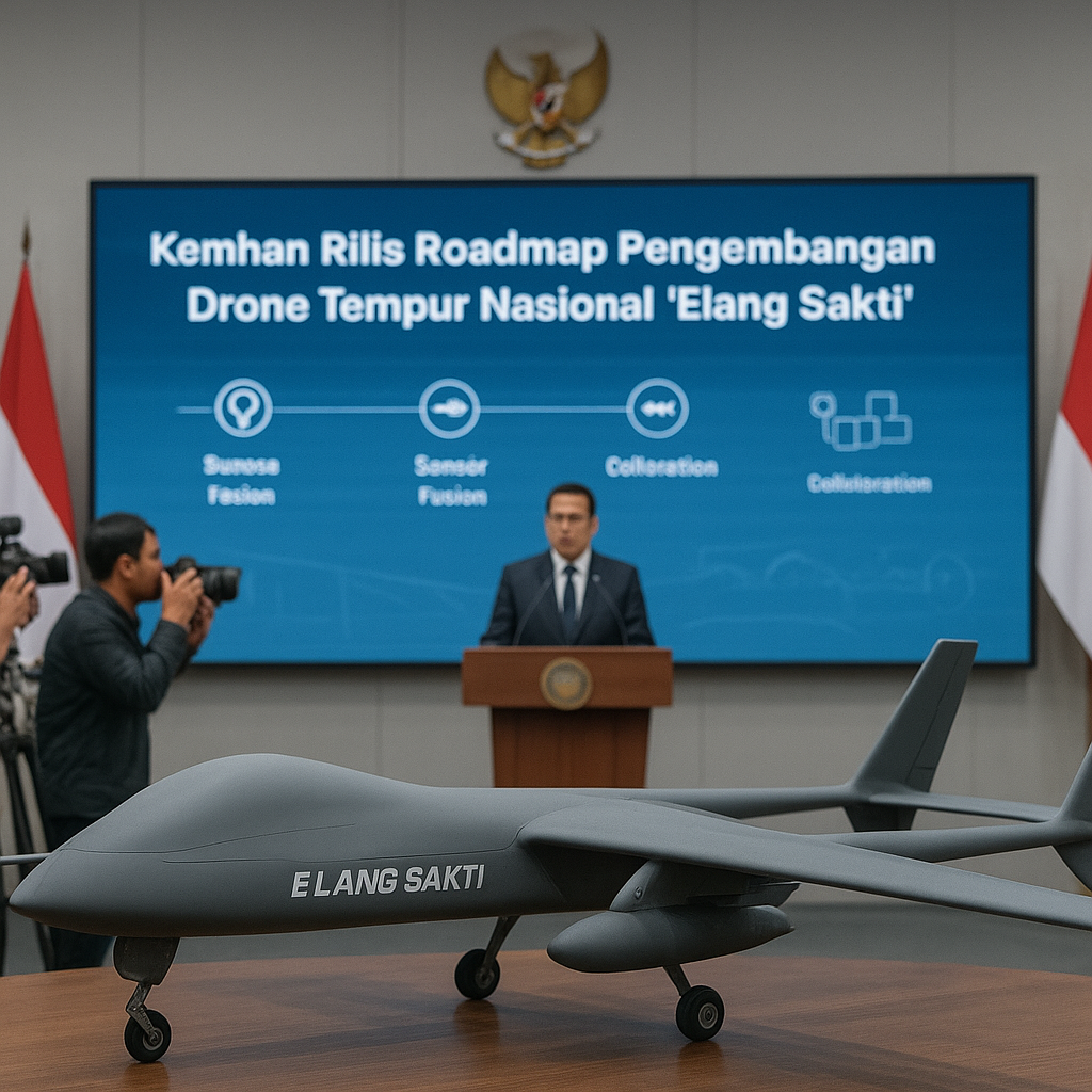 Kemhan Rilis Roadmap Pengembangan Drone Tempur Nasional 'Elang Sakti'