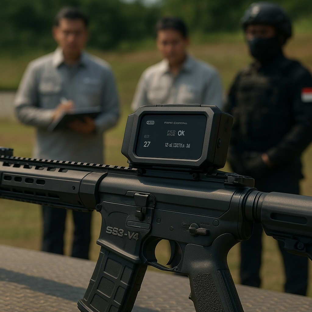 Pindad Uji Coba Senapan Serbu Advanced SS3-V4 dengan Fitur Digital Fire Control
