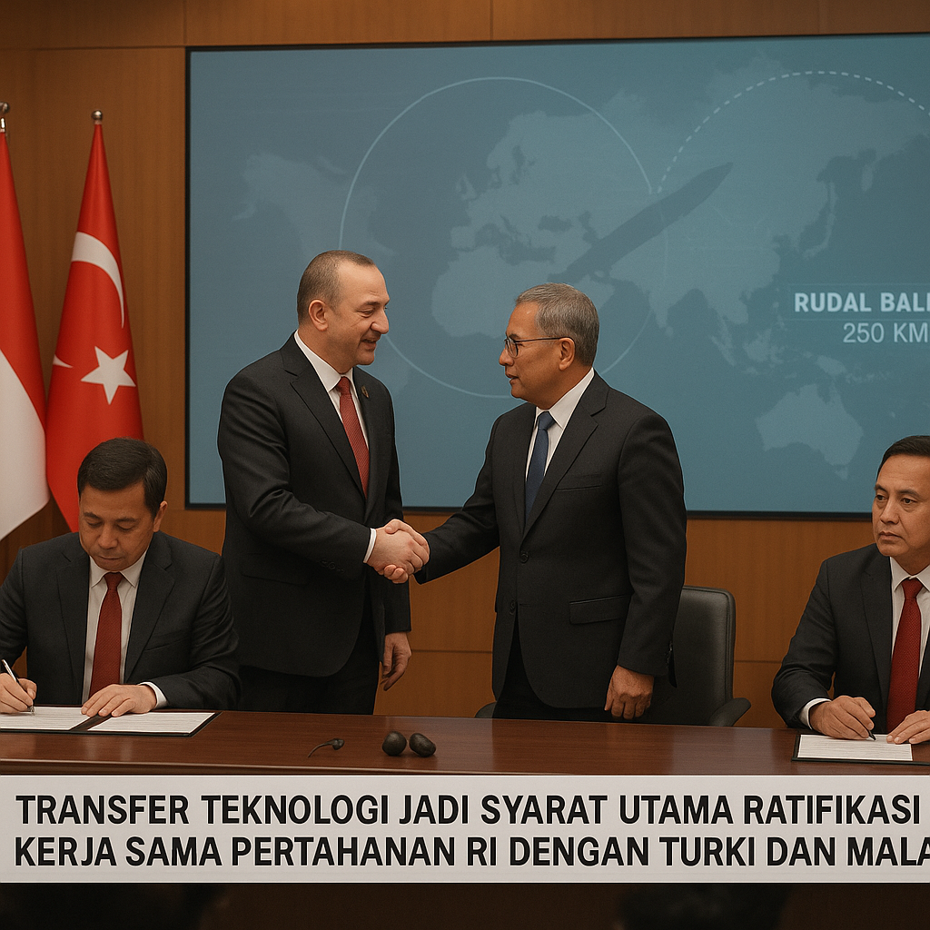 Transfer Teknologi Jadi Syarat Utama Ratifikasi Kerja Sama Pertahanan RI dengan Turki dan Malaysia