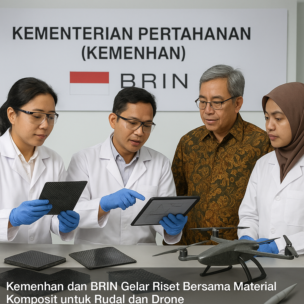 Kemenhan dan BRIN Gelar Riset Bersama Material Komposit untuk Rudal dan Drone