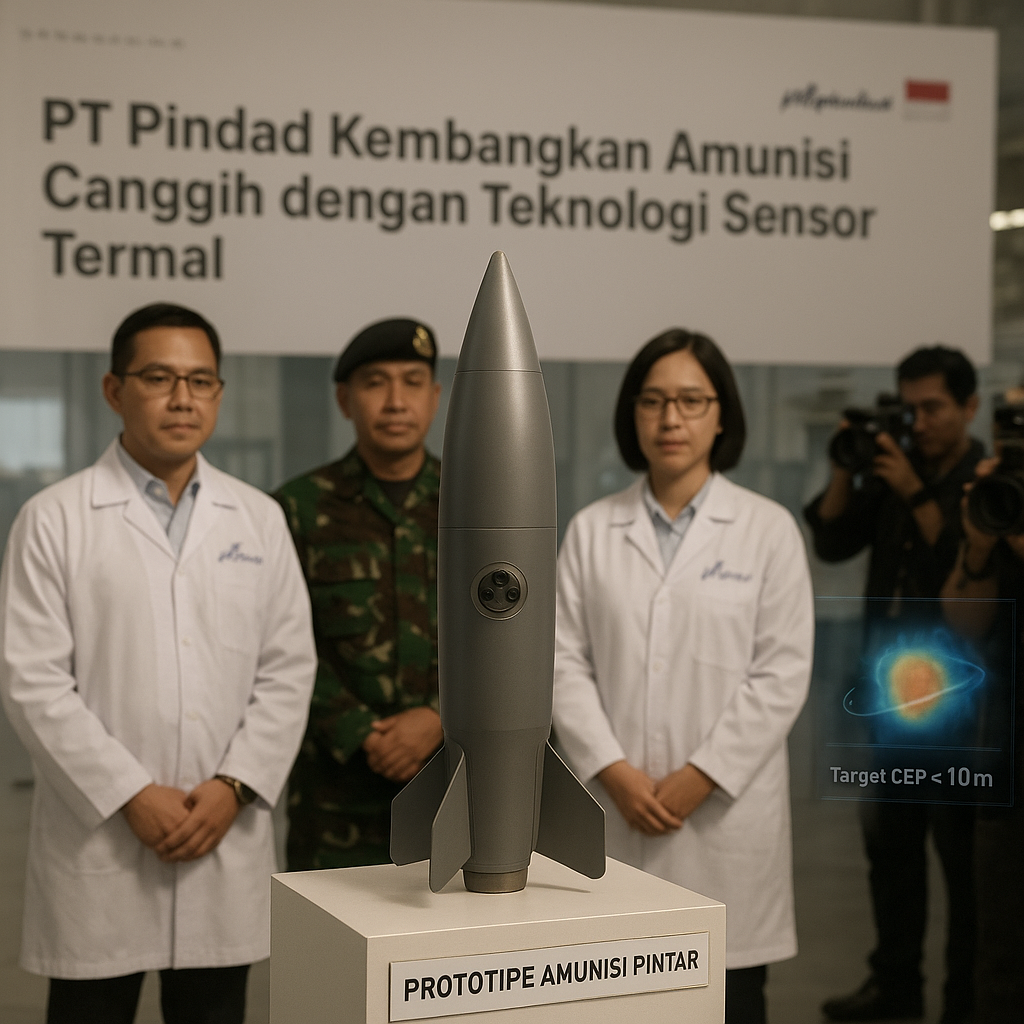 PT Pindad Kembangkan Amunisi Pintar Canggih dengan Teknologi Sensor Termal