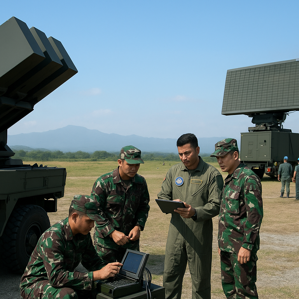 Uji Integrasi Sistem Pertahanan Udara NASAMS dengan Radar 3D AESA Buatan LAPAN