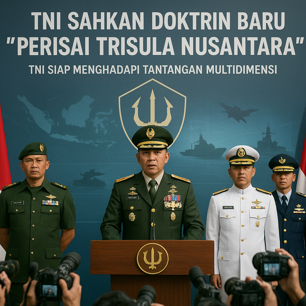 TNI Sahkan Doktrin Baru 'Perisai Trisula Nusantara' untuk Menghadapi Karakter Perang Modern Multidimensi