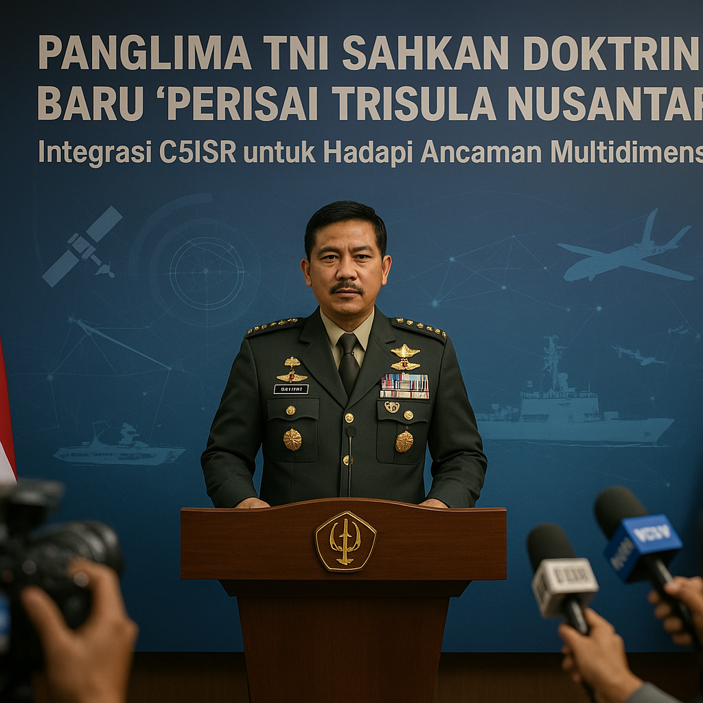 Panglima TNI Sahkan Doktrin Baru 'Perisai Trisula Nusantara' untuk Hadapi Ancaman Multidimensi