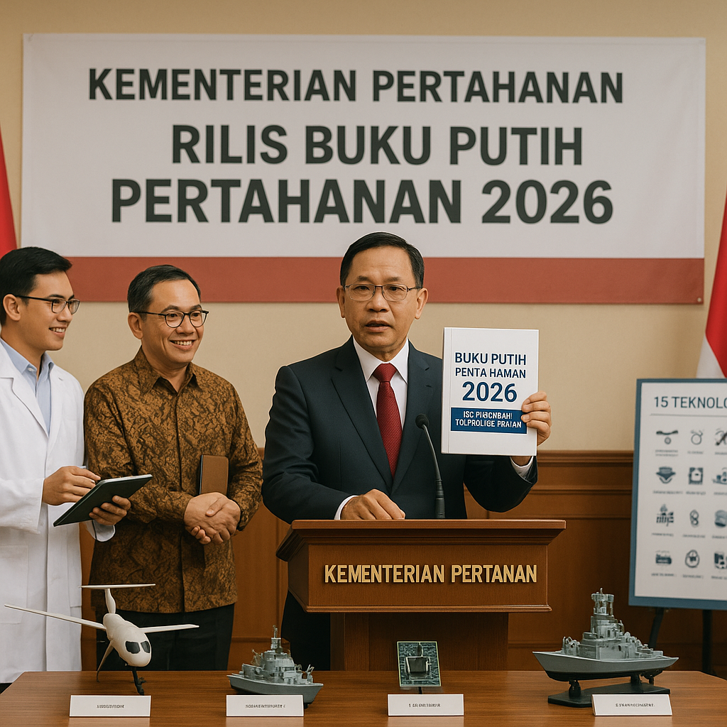 Kementerian Pertahanan Rilis Buku Putih Pertahanan 2026: Fokus pada Kemandirian Teknologi Kritis