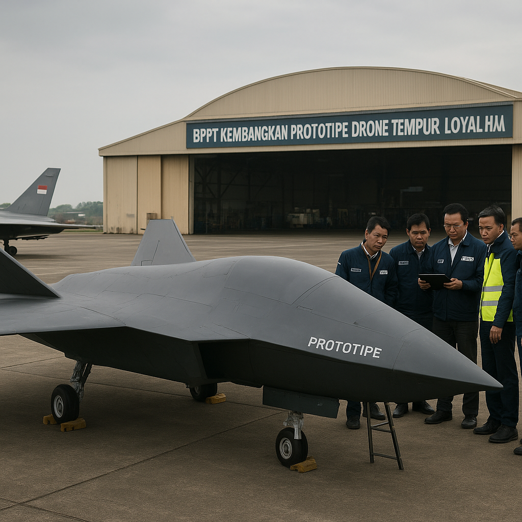 BPPT Kembangkan Prototipe Drone Tempur Loyal Wingman untuk Operasi bersama Pesawat Tempur