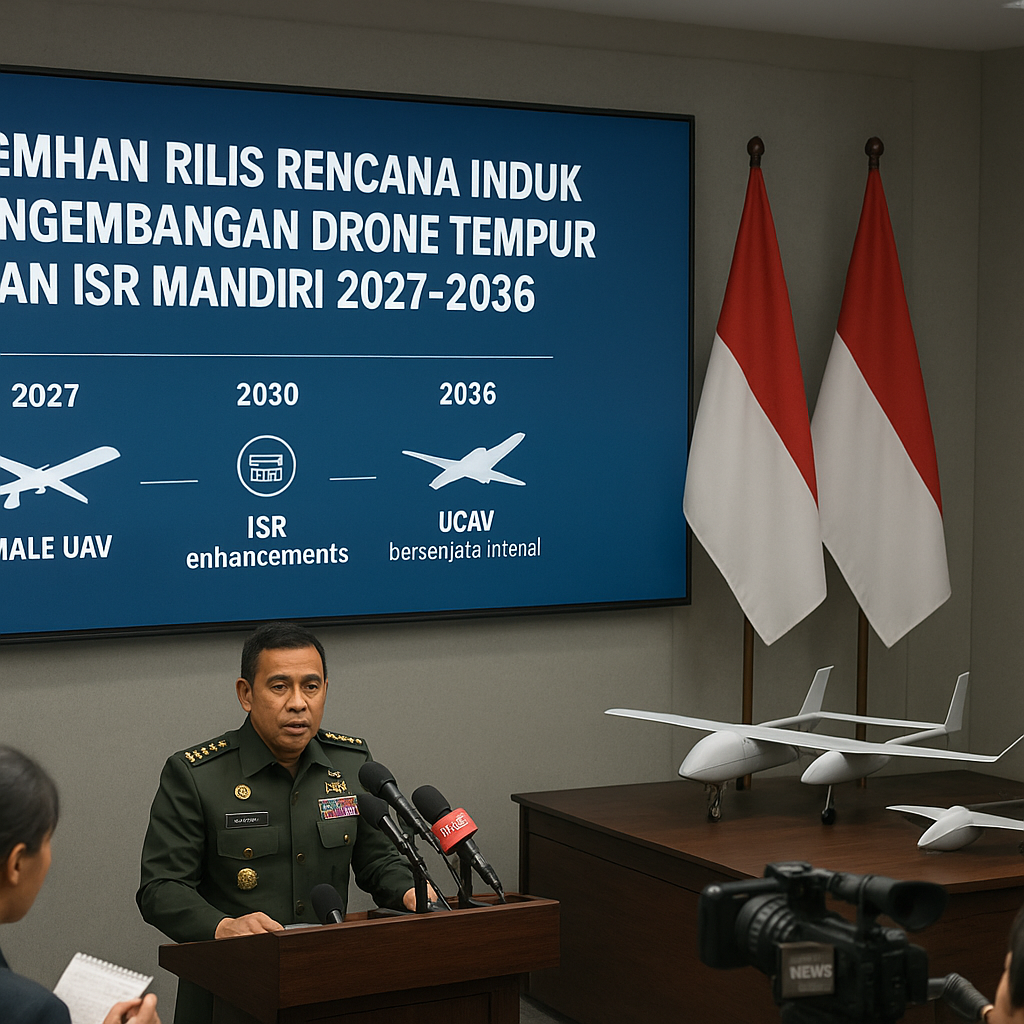 Kemhan Rilis Rencana Induk Pengembangan Drone Tempur dan ISR Mandiri 2027-2036