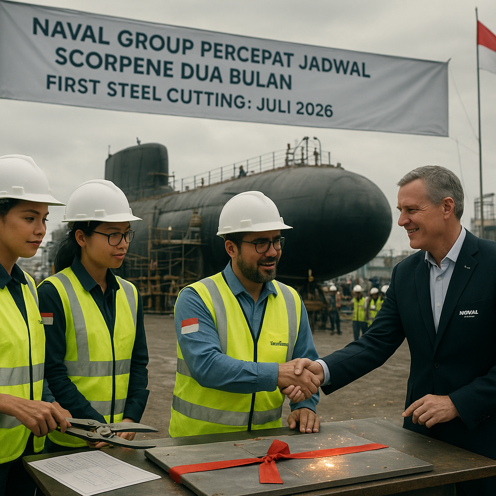 Naval Group Percepat Jadwal Scorpene Dua Bulan Usai Engineer Indonesia Buktikan Kompetensi