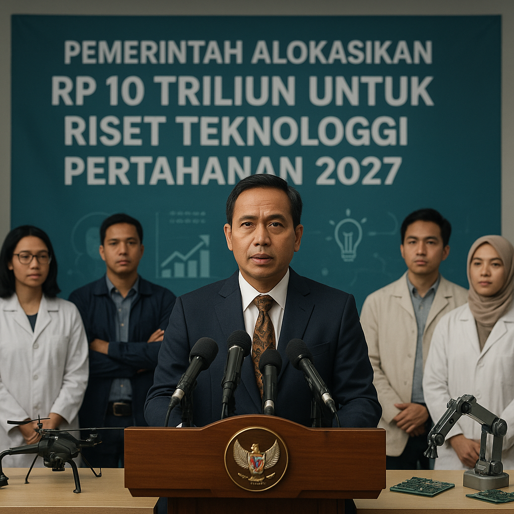 Pemerintah Alokasikan Rp 10 Triliun untuk Riset Teknologi Pertahanan pada 2027