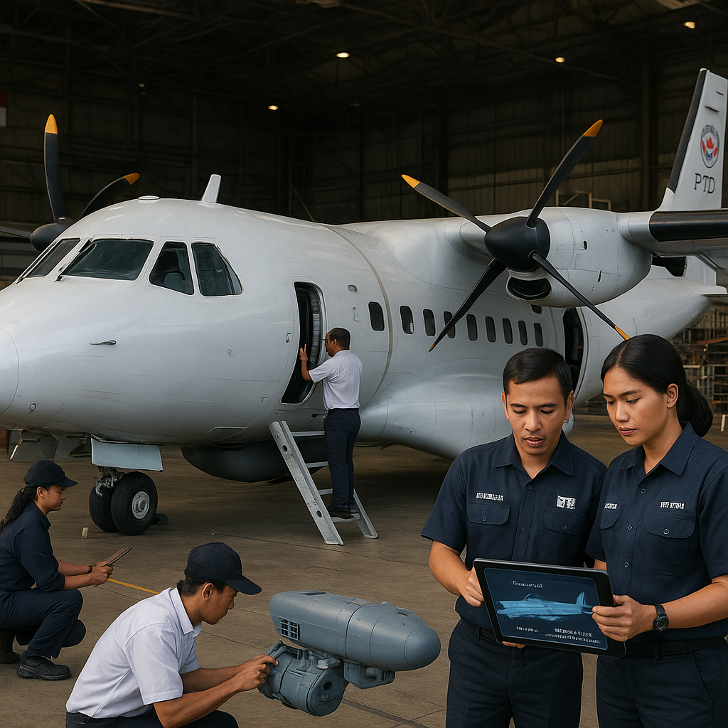 PTDI Optimalkan Produksi CN235 untuk Misi Patroli Maritim dengan Sensor SIGINT Terintegrasi