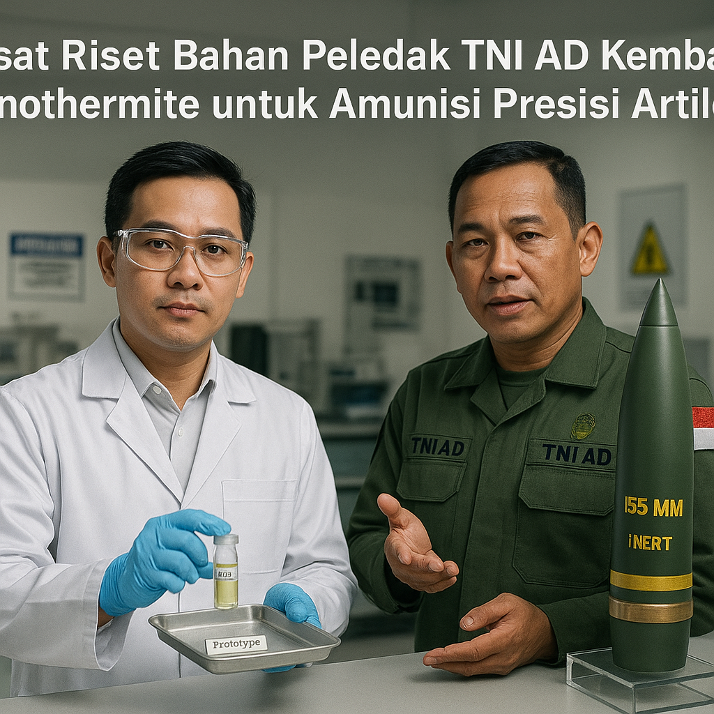 Pusat Riset Bahan Peledak TNI AD Kembangkan Nanothermite untuk Amunisi Presisi Artileri