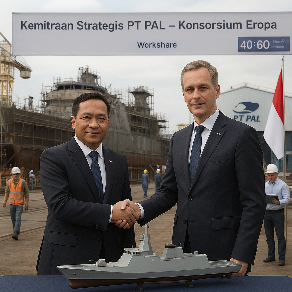 Strategi Kemitraan PT PAL Indonesia dengan Konsorsium Eropa untuk Pengembangan Fregat Siluman