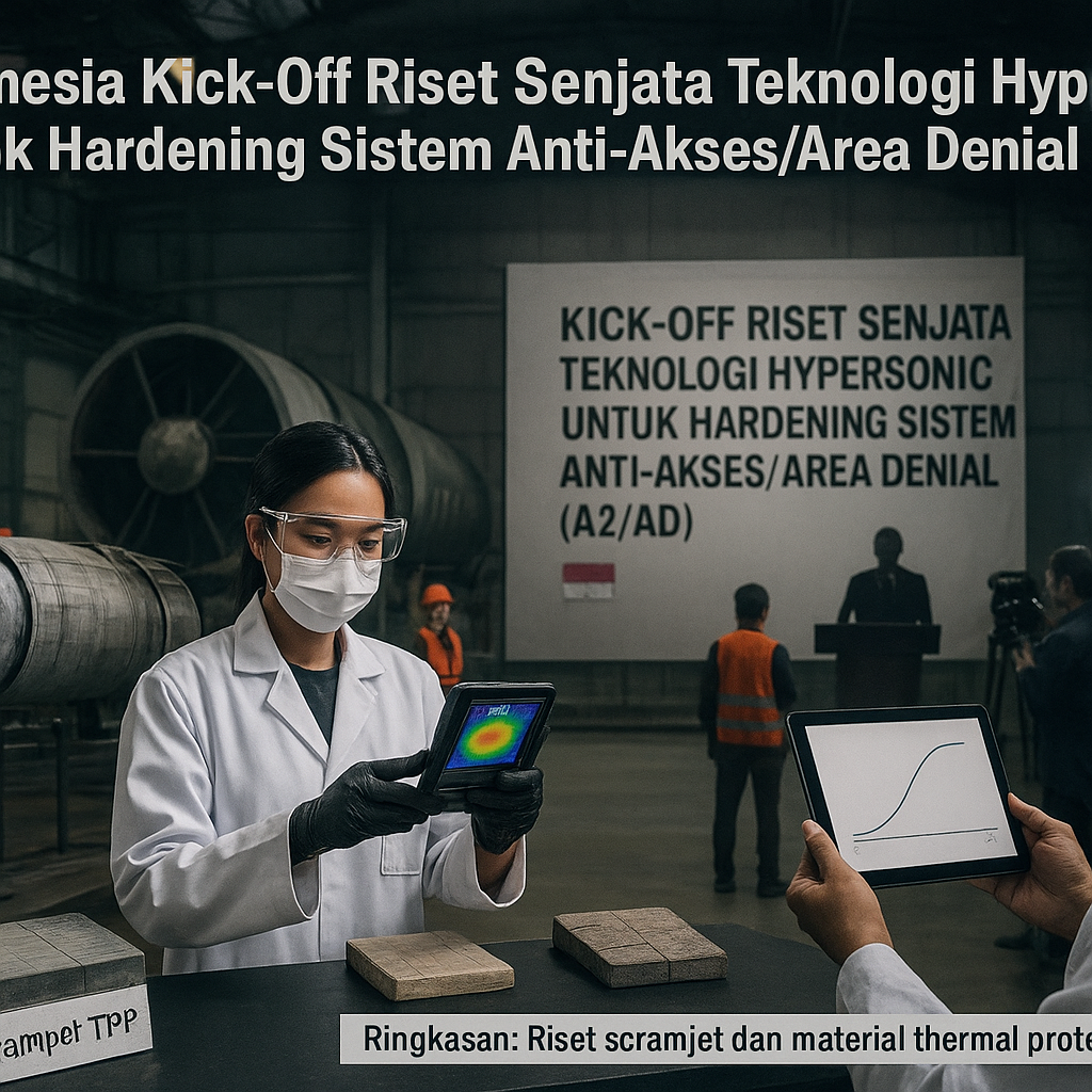 Indonesia Kick-Off Riset Senjata Teknologi Hypersonic untuk Hardening Sistem Anti-Akses/Area Denial (A2/AD)