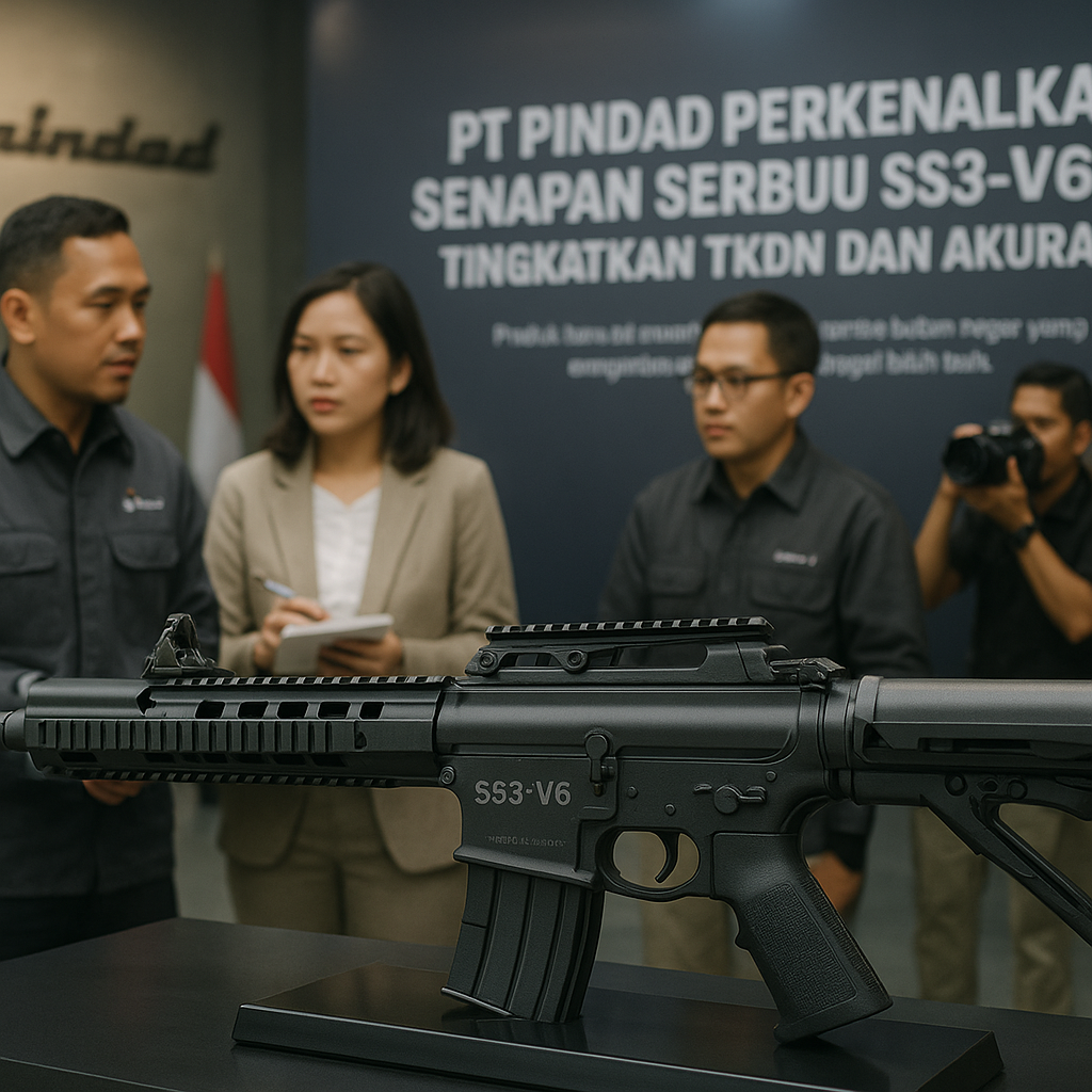 PT Pindad Perkenalkan Senapan Serbu SS3-V6, Tingkatkan TKDN dan Akurasi