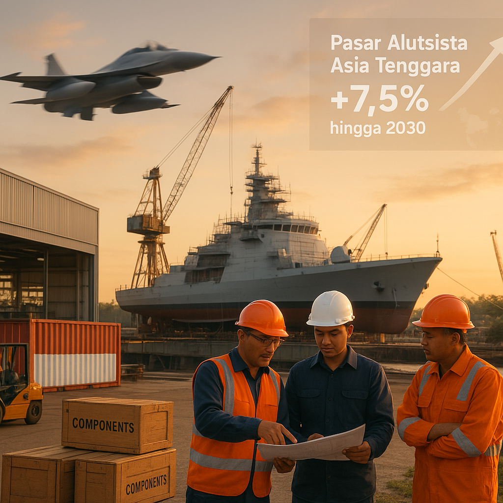 Analisis: Pasar Alutsista Asia Tenggara Tumbuh 7,5%, Indonesia Posisi Sentral dalam Supply Chain
