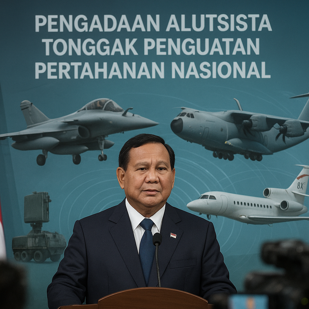 Prabowo: Pengadaan Alutsista Tonggak Penguatan Pertahanan Nasional