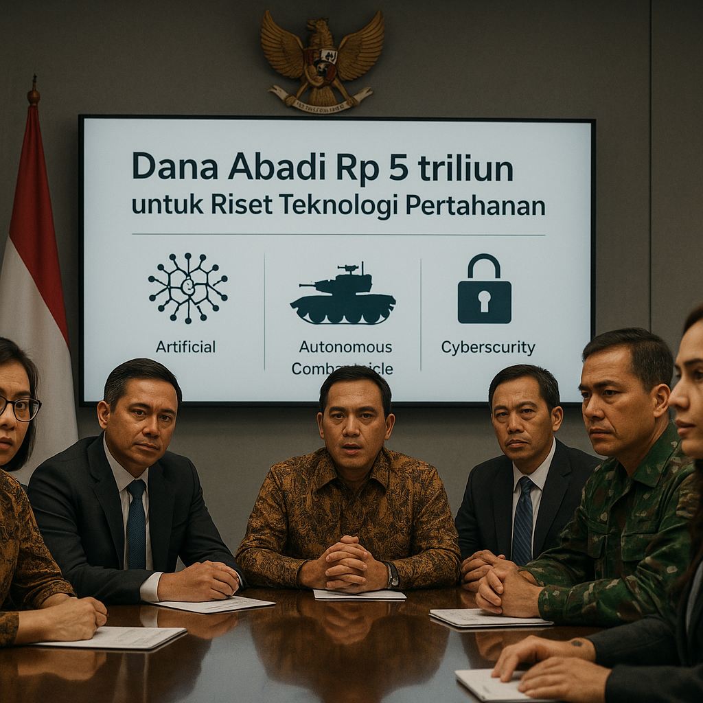 Pemerintah Godok Skema Dana Abadi untuk Riset Teknologi Pertahanan Berbasis AI dan Cyber