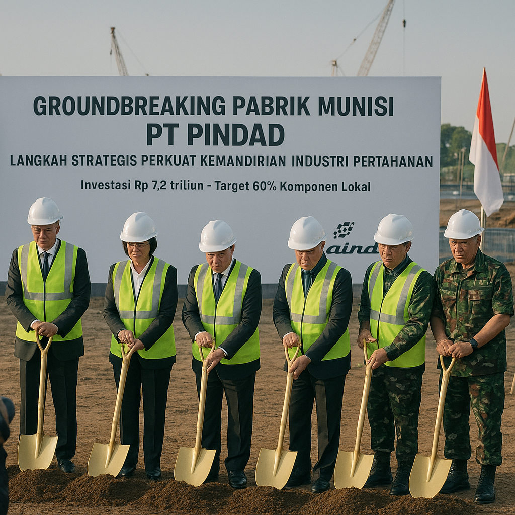 Groundbreaking Pabrik Munisi PT Pindad: Langkah Strategis Perkuat Kemandirian Industri Pertahanan