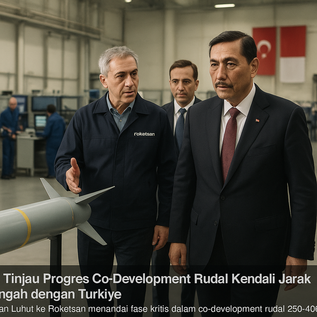 Luhut Tinjau Progres Co-Development Rudal Kendali Jarak Menengah dengan Turkiye