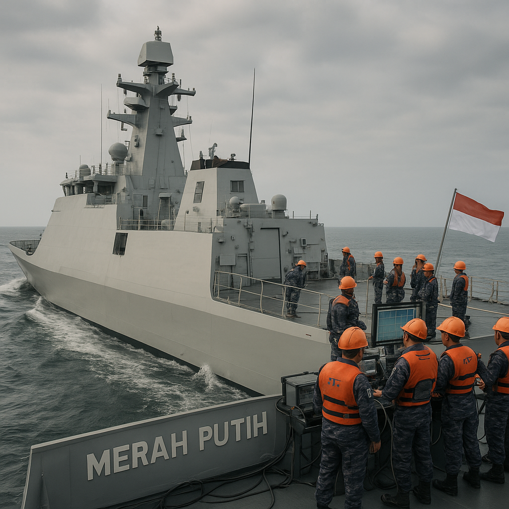 PT PAL Uji Coba Integrasi Combat System pada Kapal Fregat Merah Putih Kelas Arrowhead 140