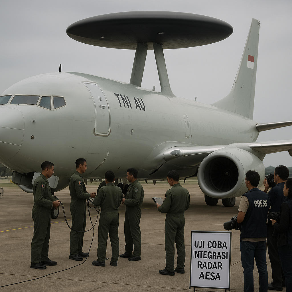 TNI AU Uji Coba Integrasi Radar Canggih pada Pesawat Early Warning