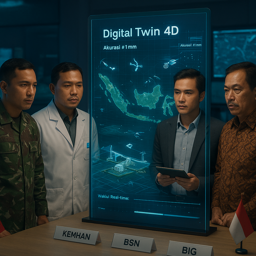 Kemhan Gandeng BSN dan BIG Kembangkan Sistem Pemetaan Digital 4D untuk Infrastruktur Pertahanan Kritikal
