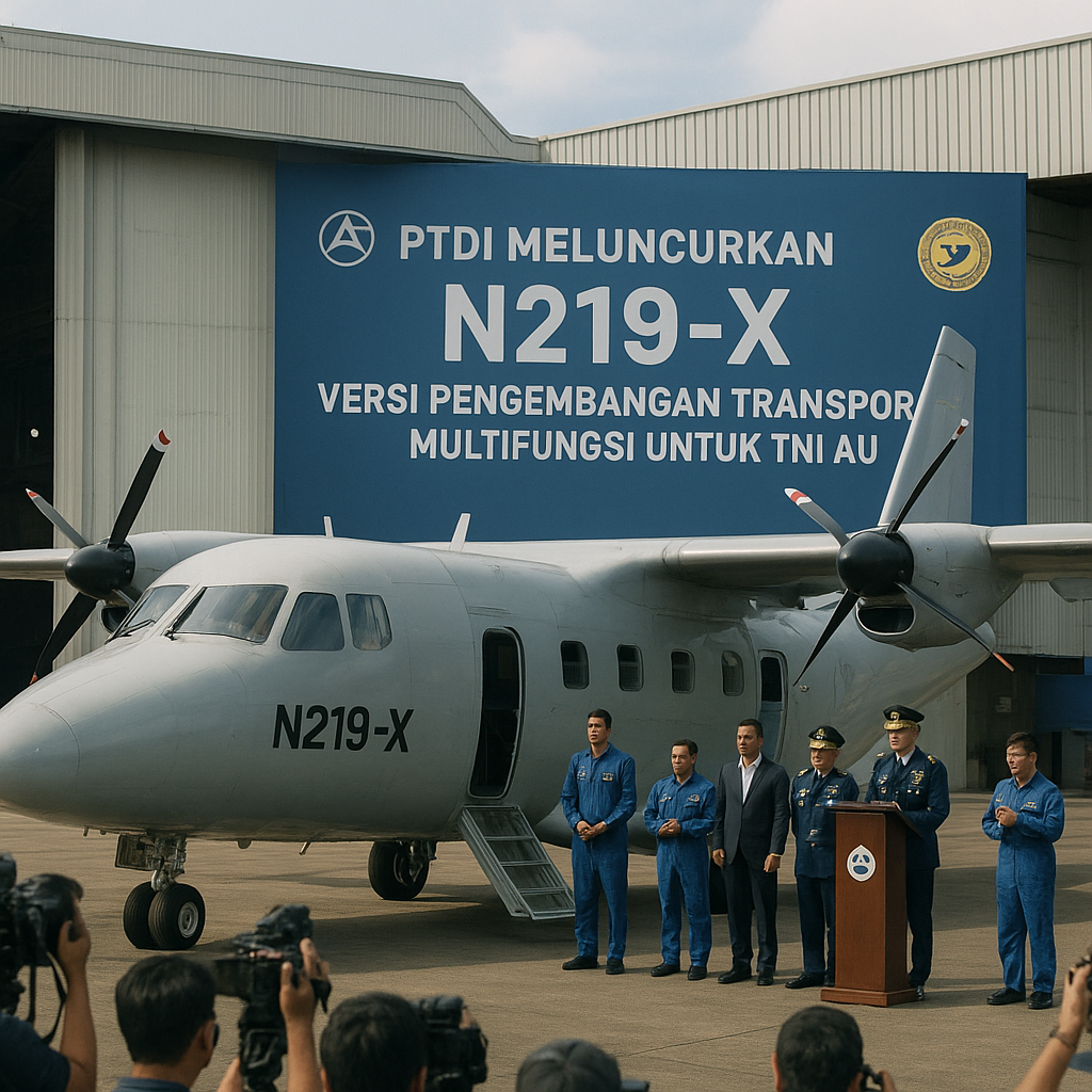 PTDI Meluncurkan N219-X, Versi Pengembangan Transport Multifungsi untuk TNI AU