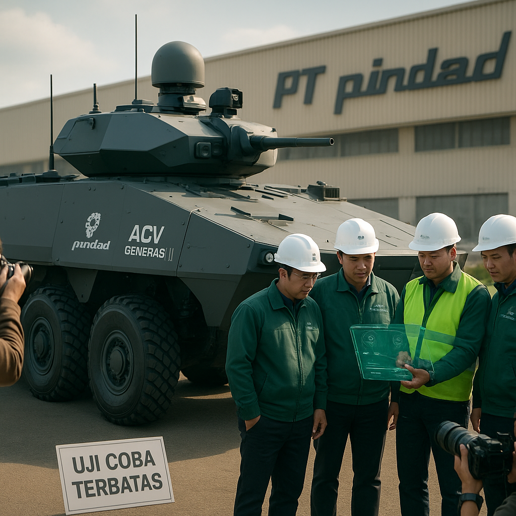 PT Pindad Mengembangkan Autonomous Combat Vehicle (ACV) Generasi II dengan AI-Based Decision Making
