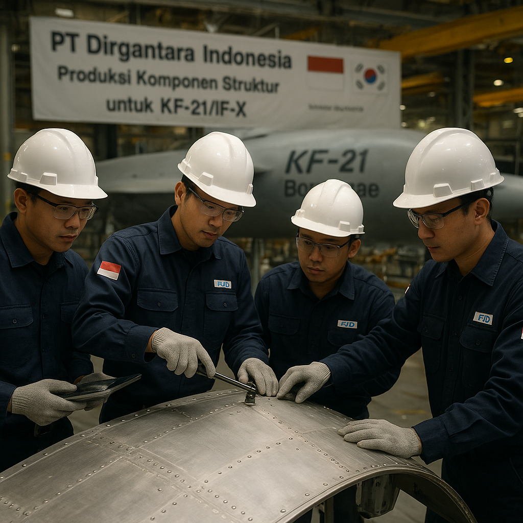 PT Dirgantara Indonesia (PTDI) Mulai Produksi Komponen Struktur untuk KF-21/IF-X Boramae